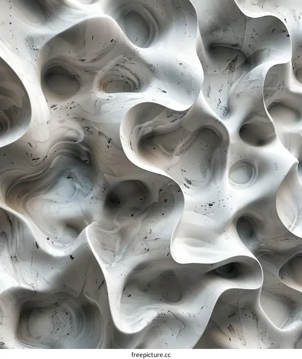 Abstract Sculptural Marble Texture Design