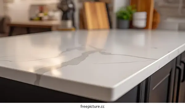 Close-up View of a Modern Kitchen Countertop