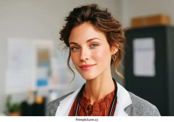Portrait of a Confident Female Doctor