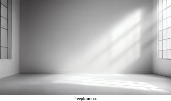 Empty Modern Minimalist Room Interior Design