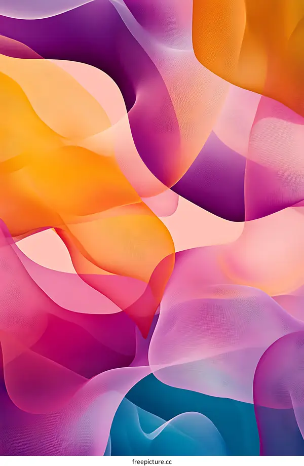 Abstract Colorful Flowing Swirls
