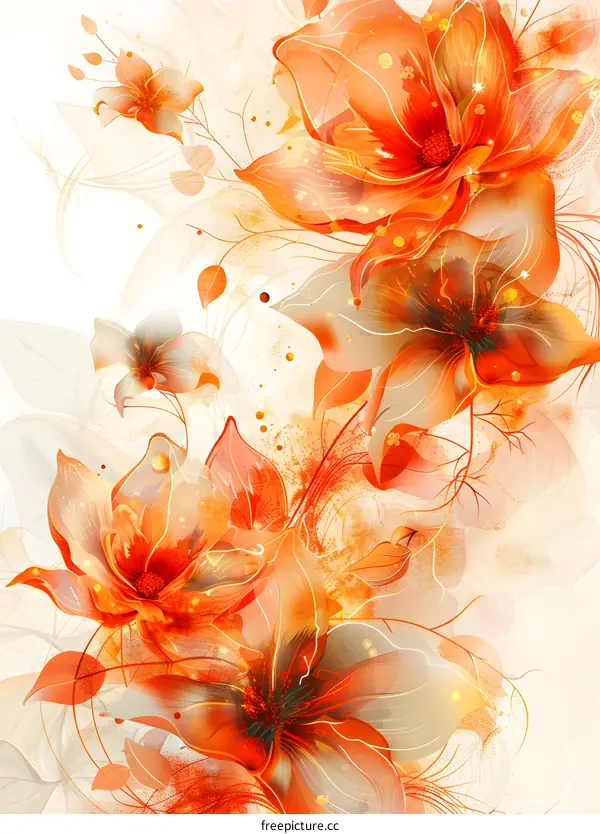 Hand-painted flower illustrations