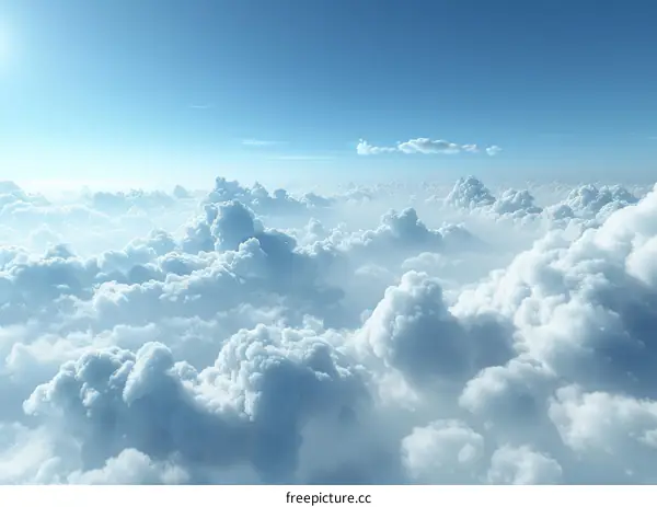 Blue sky and white clouds