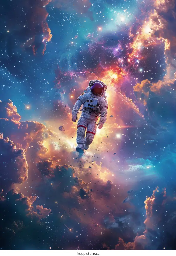 Astronaut Floating in Space