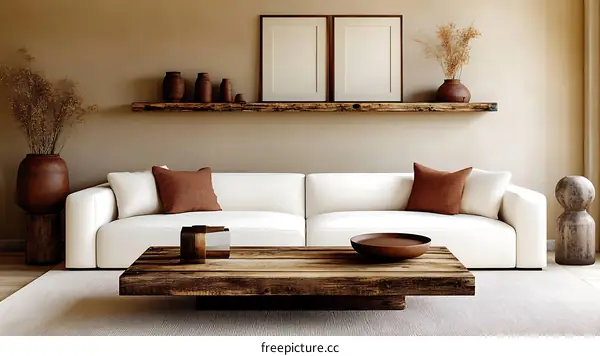 Modern Boho Living Room Interior Design