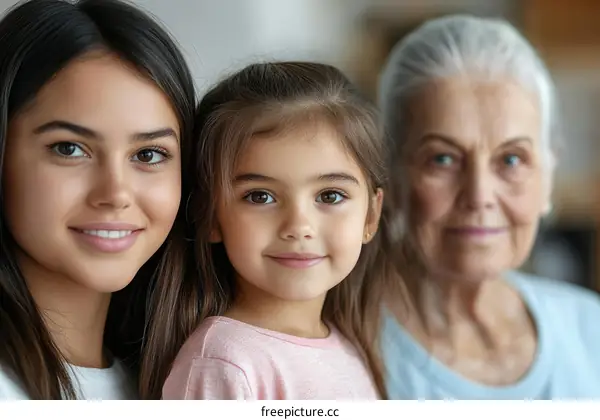 Portrait of a Family with Three Generations