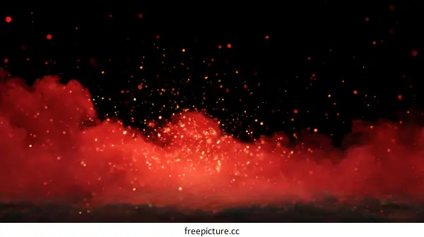 Fiery Explosion Abstract Background