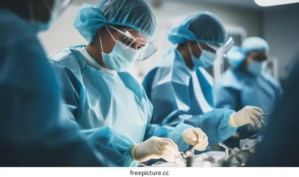 Surgeons in the operating room