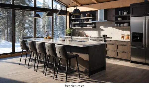 Gorgeous Kitchen with a Stunning View