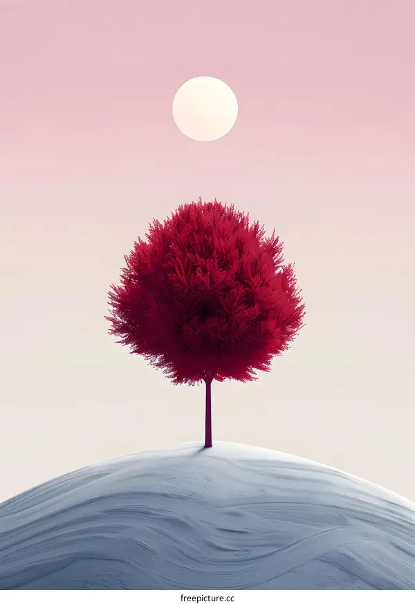 lonely tree on a hill
