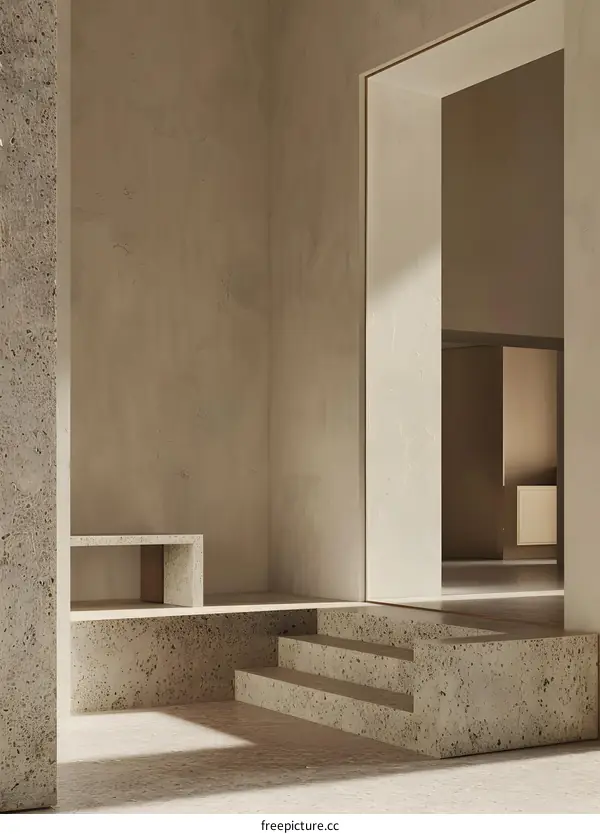 Minimalist Concrete Architecture Interior Design
