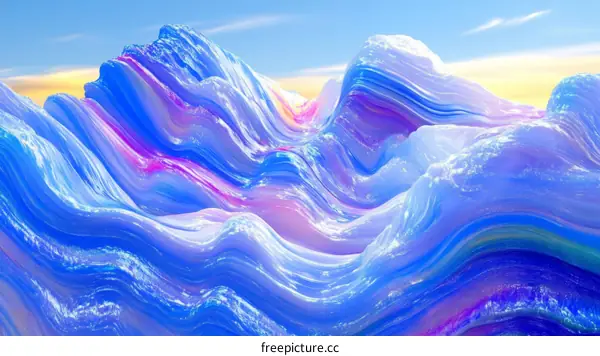 Abstract Colorful Landscape Design