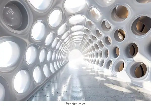 Glowing Futuristic Tunnel