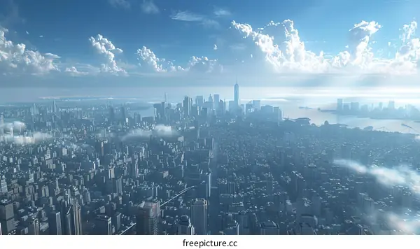 A Metropolis of Glass and Blue