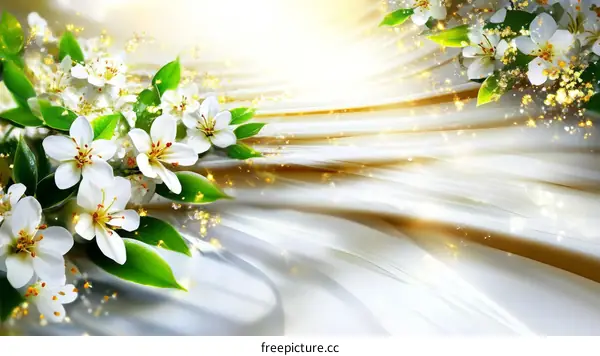 Spring Blossom Floral Background Design