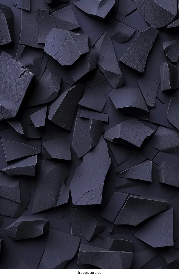 Dark blue cracked surface