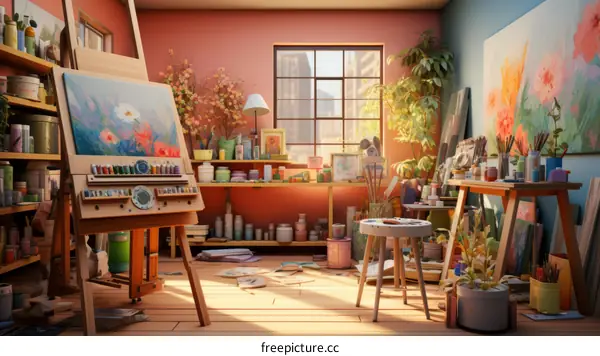 A Colorful and Creative Art Studio
