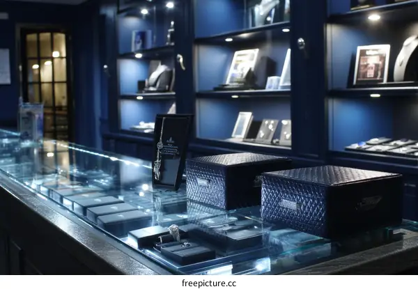 Luxury Jewelry Store Display with Exquisite Cases