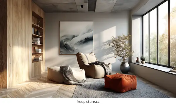 Modern Minimalist Living Room Interior Design