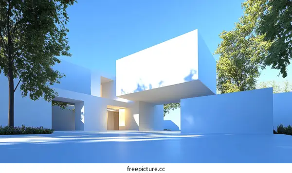 Modern Architectural Design in a Pristine Setting