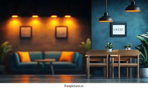 Modern Cozy Interior Design Dining Area