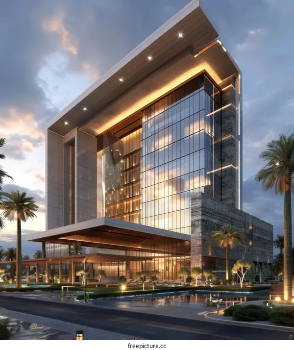 Modern Architectural Design of a Business Center