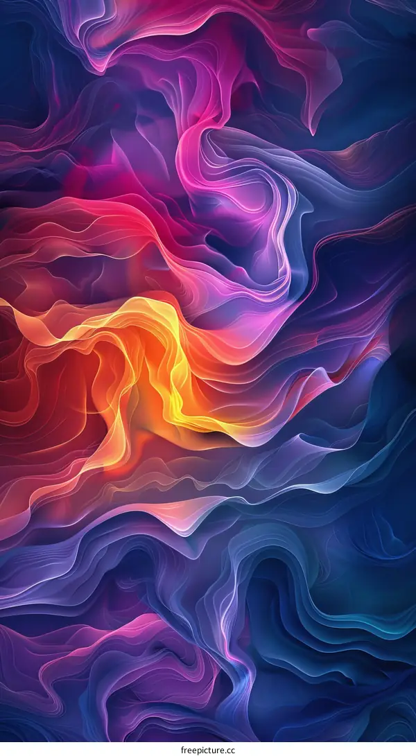 Abstract Colorful Waves