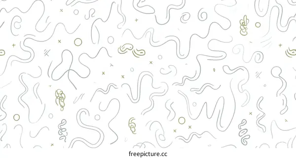 Abstract Line Art Seamless Pattern Design