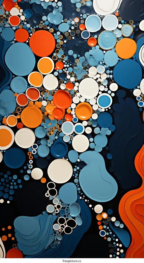 Colorful Abstract Circles Background