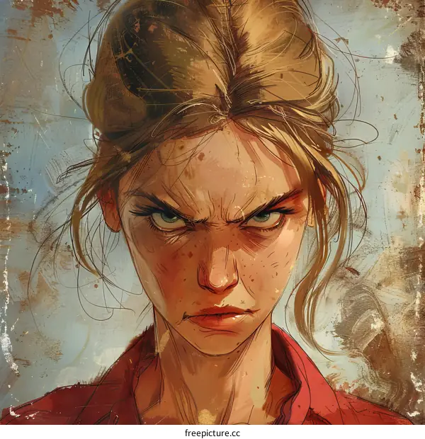 Portrait of a determined young woman