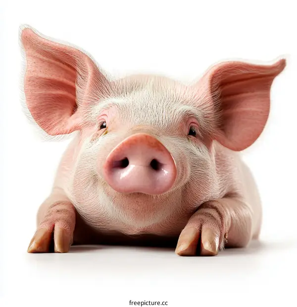 Adorable Baby Pig Close Up