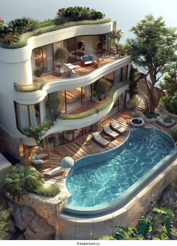 Modern Architectural Villa with Infinity Pool