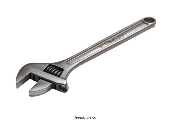 [Transparent Background PNG]Adjustable Wrench on White Background