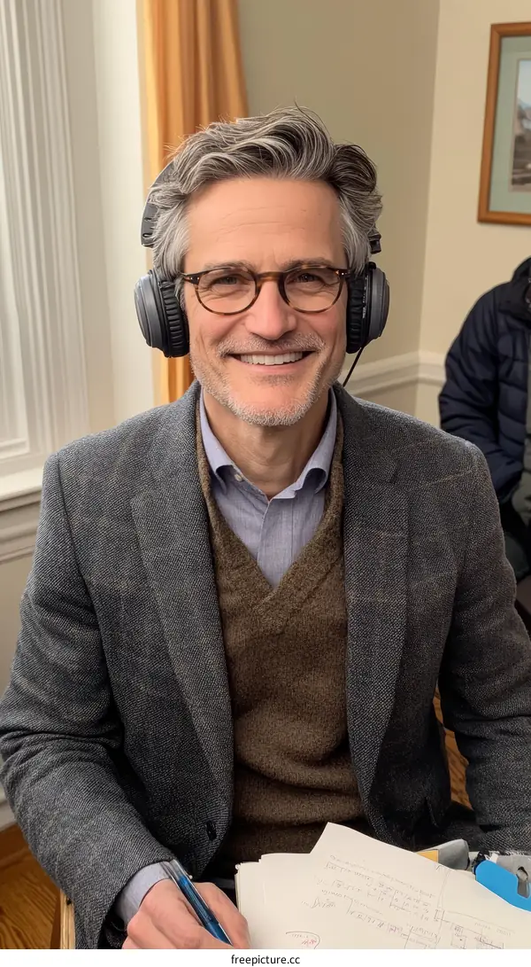 Caucasian Man in Business Formalwear Taking Notes