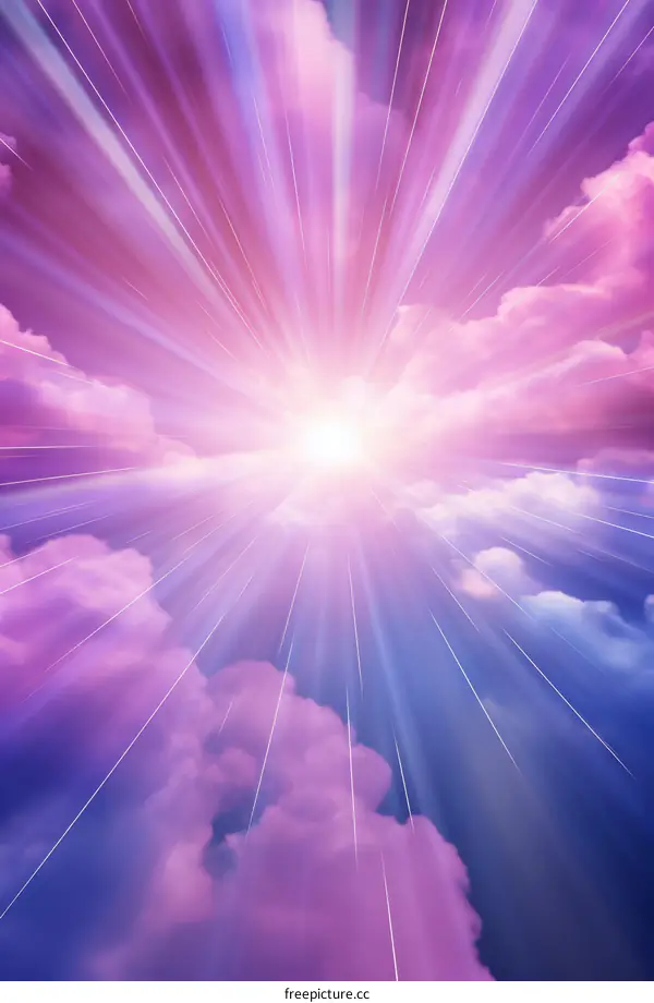 Heaven's glory and cloudscape