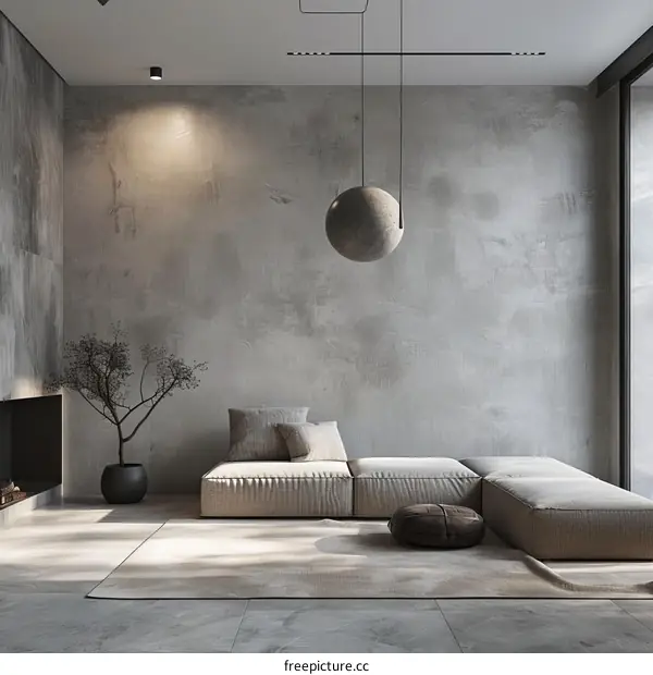 Minimalist Zen Japanese Style Living Room Interior