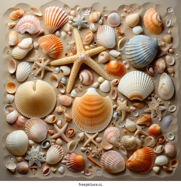 Seashell and Starfish Collection