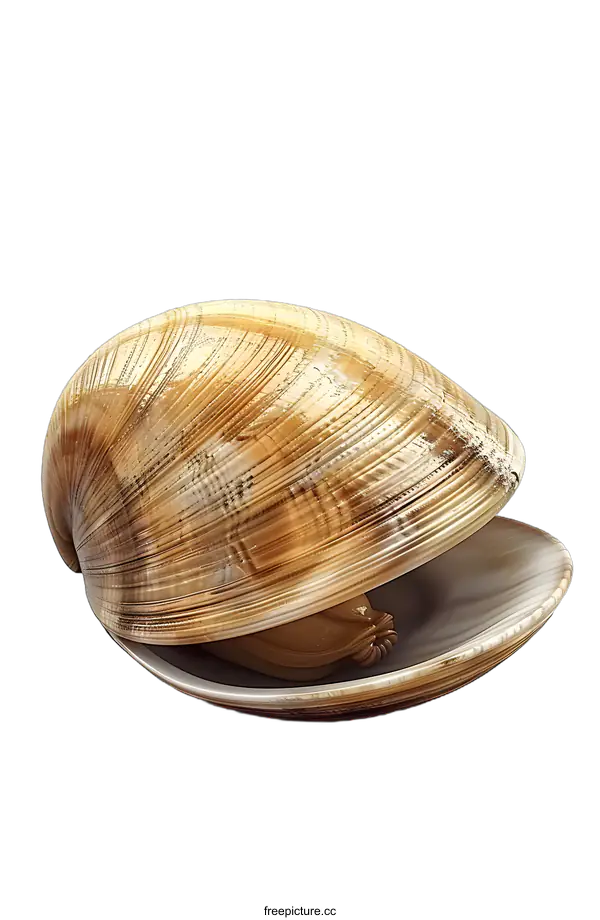 [Transparent Background PNG]realistic clam shell 3D render