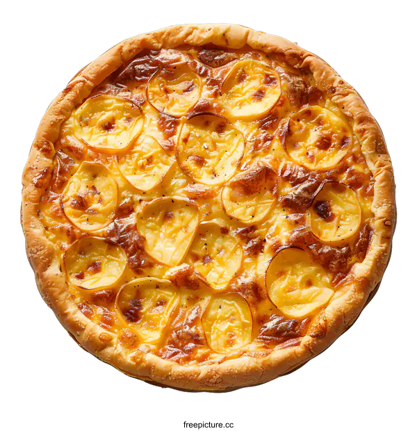 [Transparent Background PNG]Potato pie isolated on white background