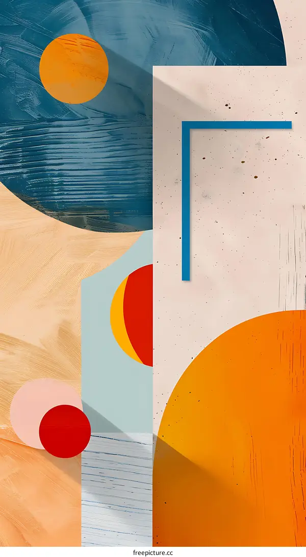 Abstract Geometric Shapes Digital Art