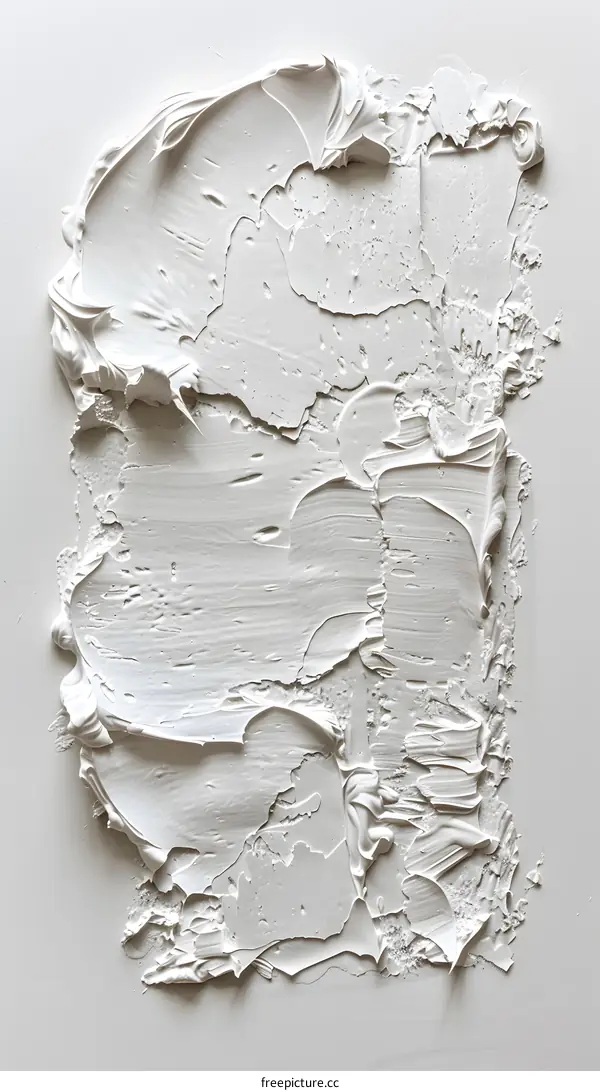White Abstract Texture on Canvas