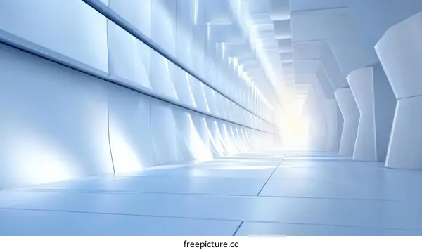 Futuristic Corridor Architecture Interior Design