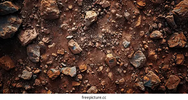 A close up of a rocky surface