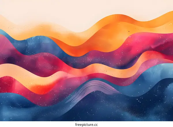 Colorful abstract painting