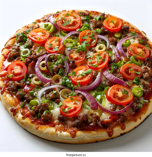 Delicious Pizza with Toppings