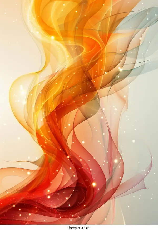 Abstract Flowing Colors Background Design