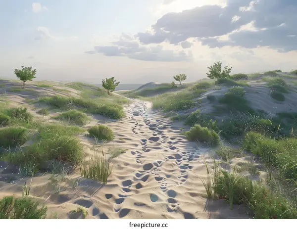 Pathways in the Sand Dunes