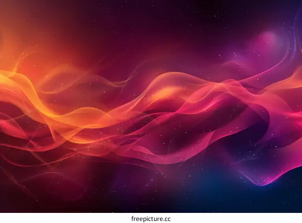 Abstract Colorful Flowing Lines Background