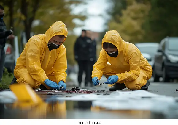 Crime Scene Investigation by Two Forensics Experts