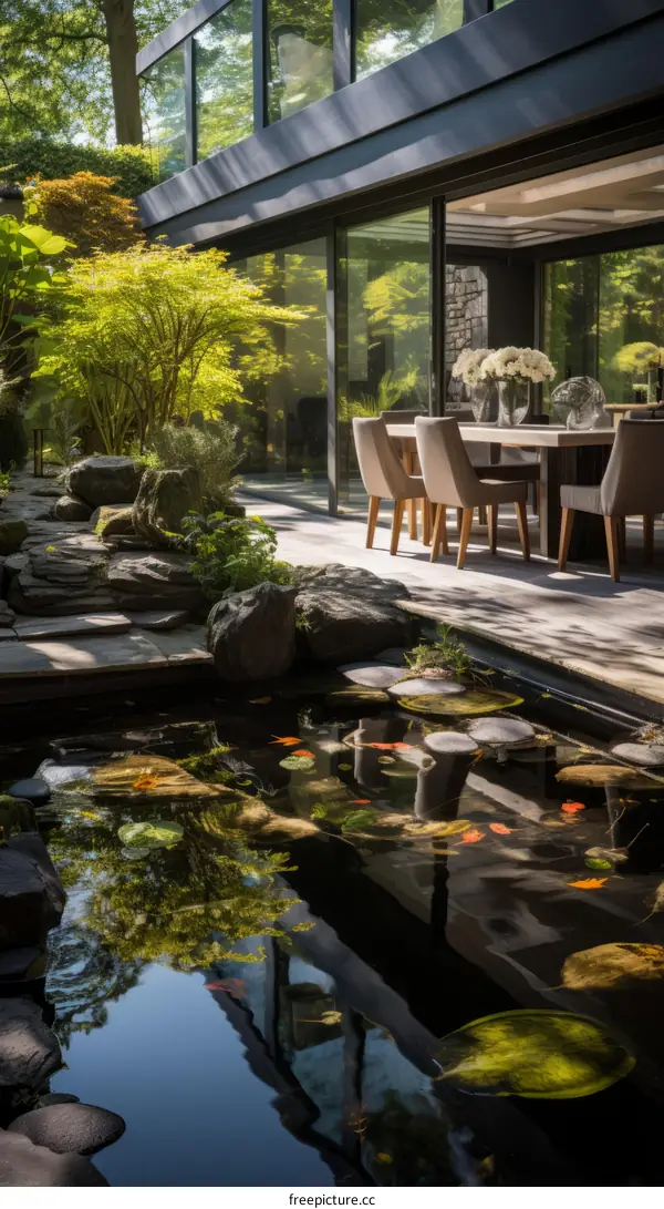 The beauty of nature and modern architecture combined in a stunning home